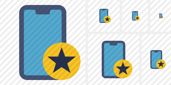 Smartphone 2 Star Icon