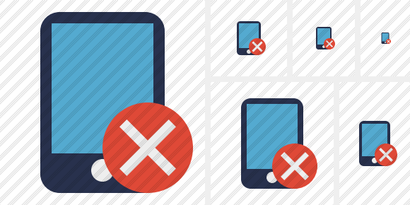 Smartphone Cancel Symbol
