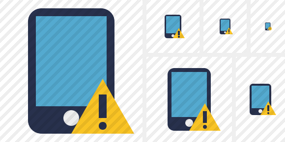 Icône Smartphone Warning