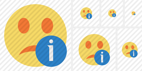 Smile Unhappy Information Icon Smile Unhappy Information Icon