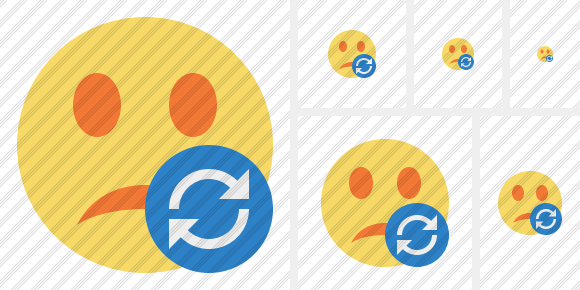 Smile Unhappy Refresh Icon Smile Unhappy Refresh Icon