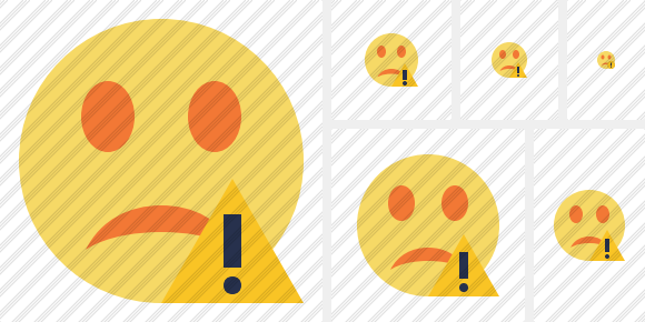 Smile Unhappy Warning Icon Smile Unhappy Warning Icon
