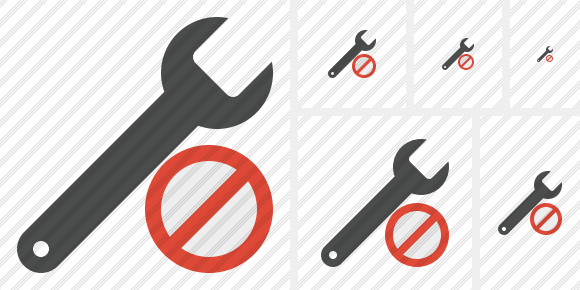 Spanner Block Symbol Spanner Block Symbol