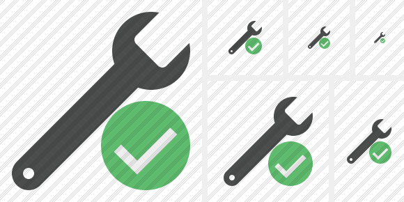 Spanner Ok Symbol Spanner Ok Symbol