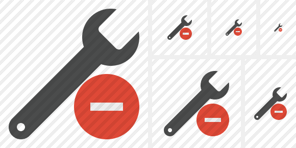 Spanner Stop Symbol Spanner Stop Symbol