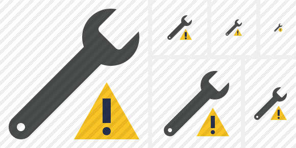 Spanner Warning Symbol Spanner Warning Symbol