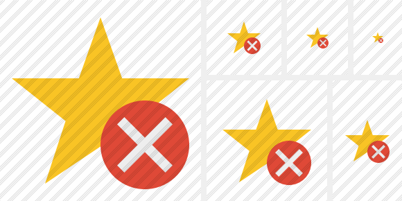 Star Cancel Icon Star Cancel Icon