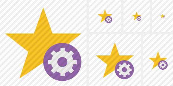 Star Settings Icon Star Settings Icon