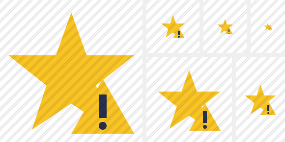 Star Warning Icon Star Warning Icon