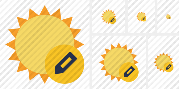 Sun Edit Icon