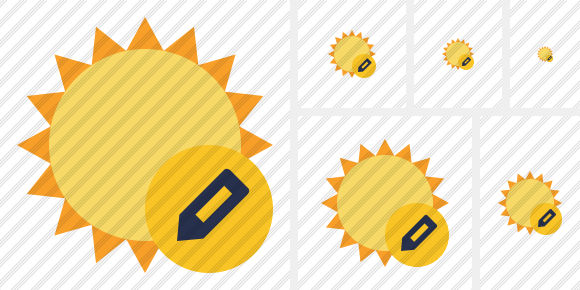 Sun Edit Symbol