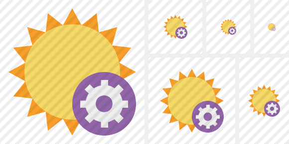 Sun Settings Symbol