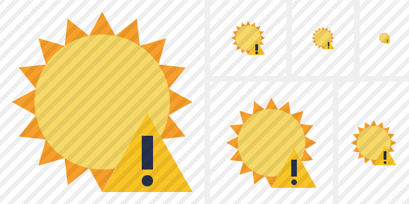 Sun Warning Icon