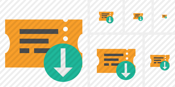 Ticket Download Symbol Ticket Download Symbol