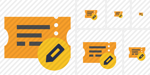 Ticket Edit Symbol Ticket Edit Symbol