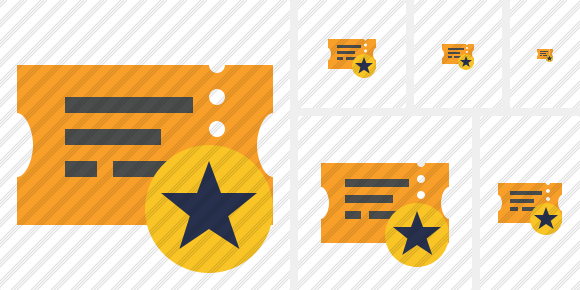 Ticket Star Symbol Ticket Star Symbol