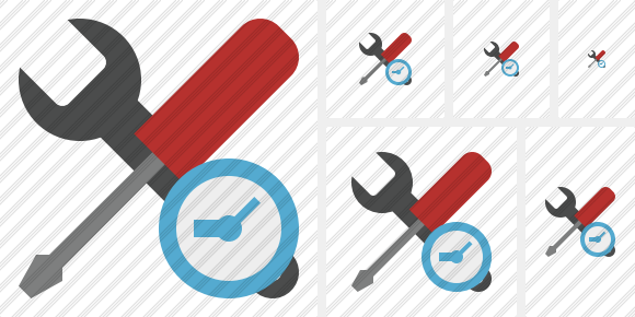 Tools Clock Icon