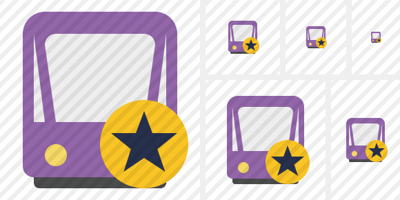 Tram 2 Star Icon