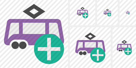 Tram Add Symbol Tram Add Symbol