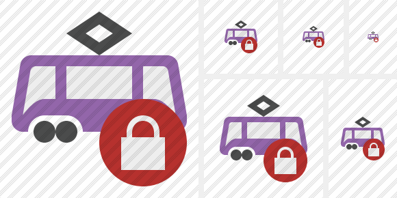 Tram Lock Symbol Tram Lock Symbol