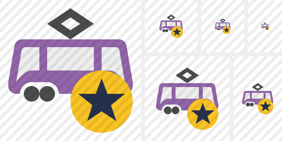 Tram Star Icon