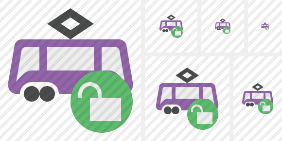 Tram Unlock Symbol Tram Unlock Symbol