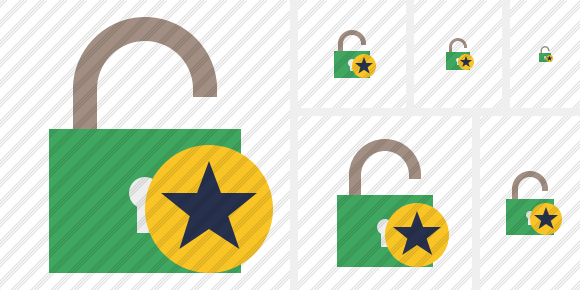 Unlock 2 Star Icon Unlock 2 Star Icon