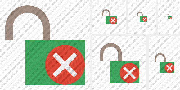 Unlock Cancel Symbol Unlock Cancel Symbol