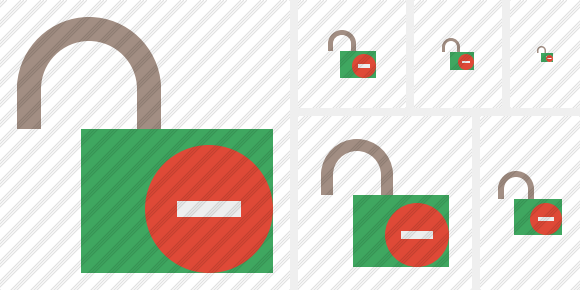 Unlock Stop Symbol Unlock Stop Symbol