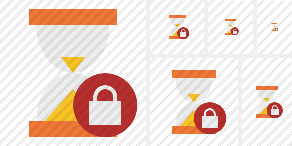 Wait Lock Icon Wait Lock Icon
