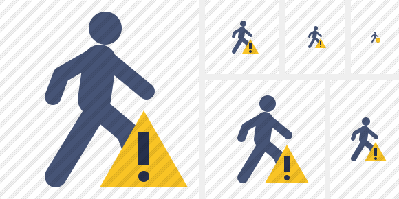 Walking Warning Icon