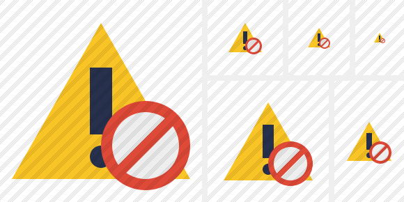 Warning Block Icon Warning Block Icon