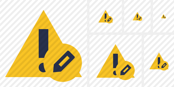 Warning Edit Icon Warning Edit Icon