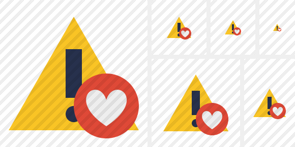 Warning Favorites Icon Warning Favorites Icon