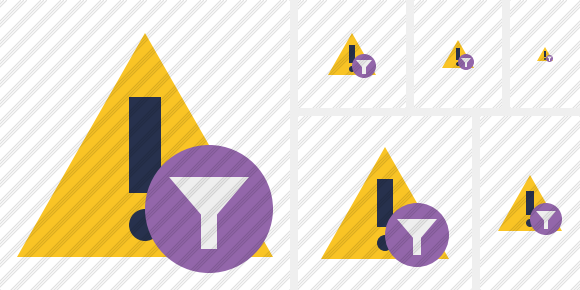 Warning Filter Icon Warning Filter Icon