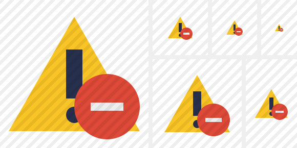 Warning Stop Icon Warning Stop Icon