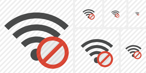 Wi Fi Block Icon Wi Fi Block Icon