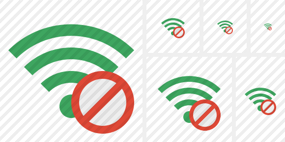 Wi Fi Green Block Symbol