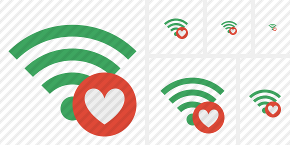 Wi Fi Green Favorites Symbol