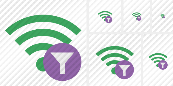 Wi Fi Green Filter Icon