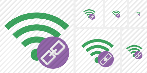 Wi Fi Green Link Symbol