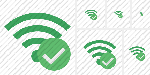 Wi Fi Green Ok Symbol