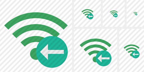 Wi Fi Green Previous Symbol