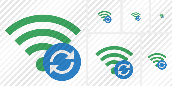 Icono Wi Fi Green Refresh