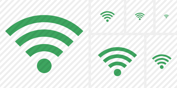 Icône Wi Fi Green