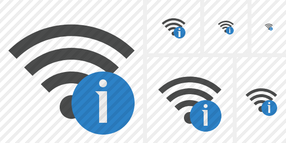 Icône Wi Fi Information