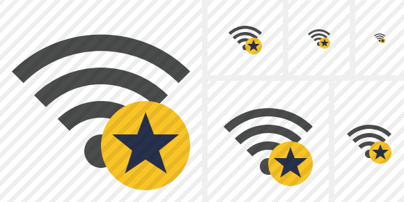 Wi Fi Star Icon Wi Fi Star Icon