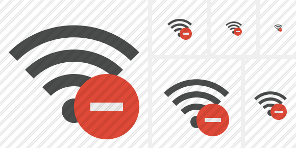 Wi Fi Stop Icon Wi Fi Stop Icon