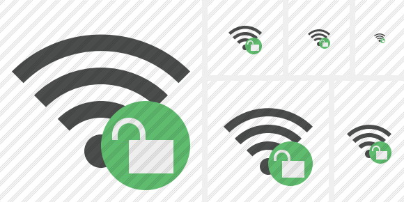 Wi Fi Unlock Icon Wi Fi Unlock Icon