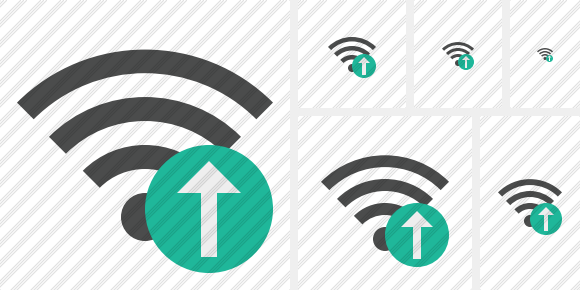 Wi Fi Upload Icon Wi Fi Upload Icon
